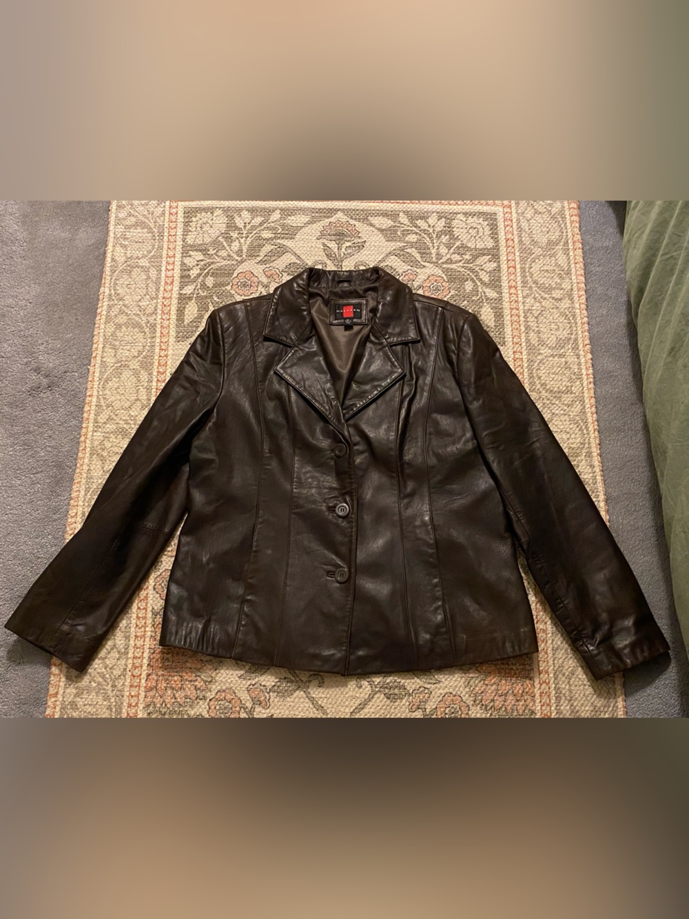Gallery Dark Brown Leather Jacket